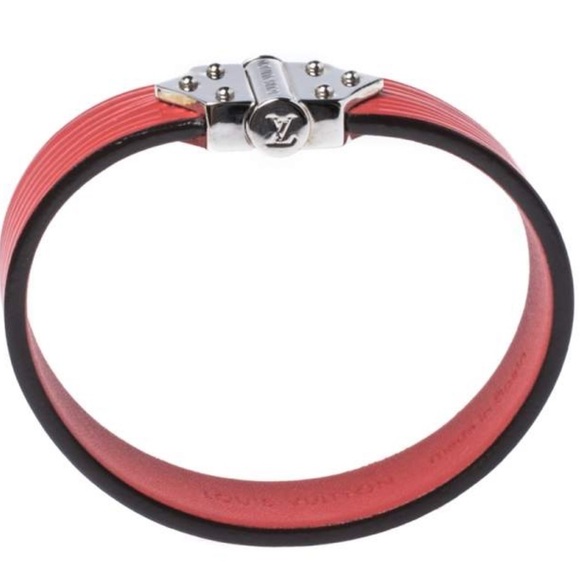 Louis Vuitton Red Leather Bracelet - Picture 5 of 8